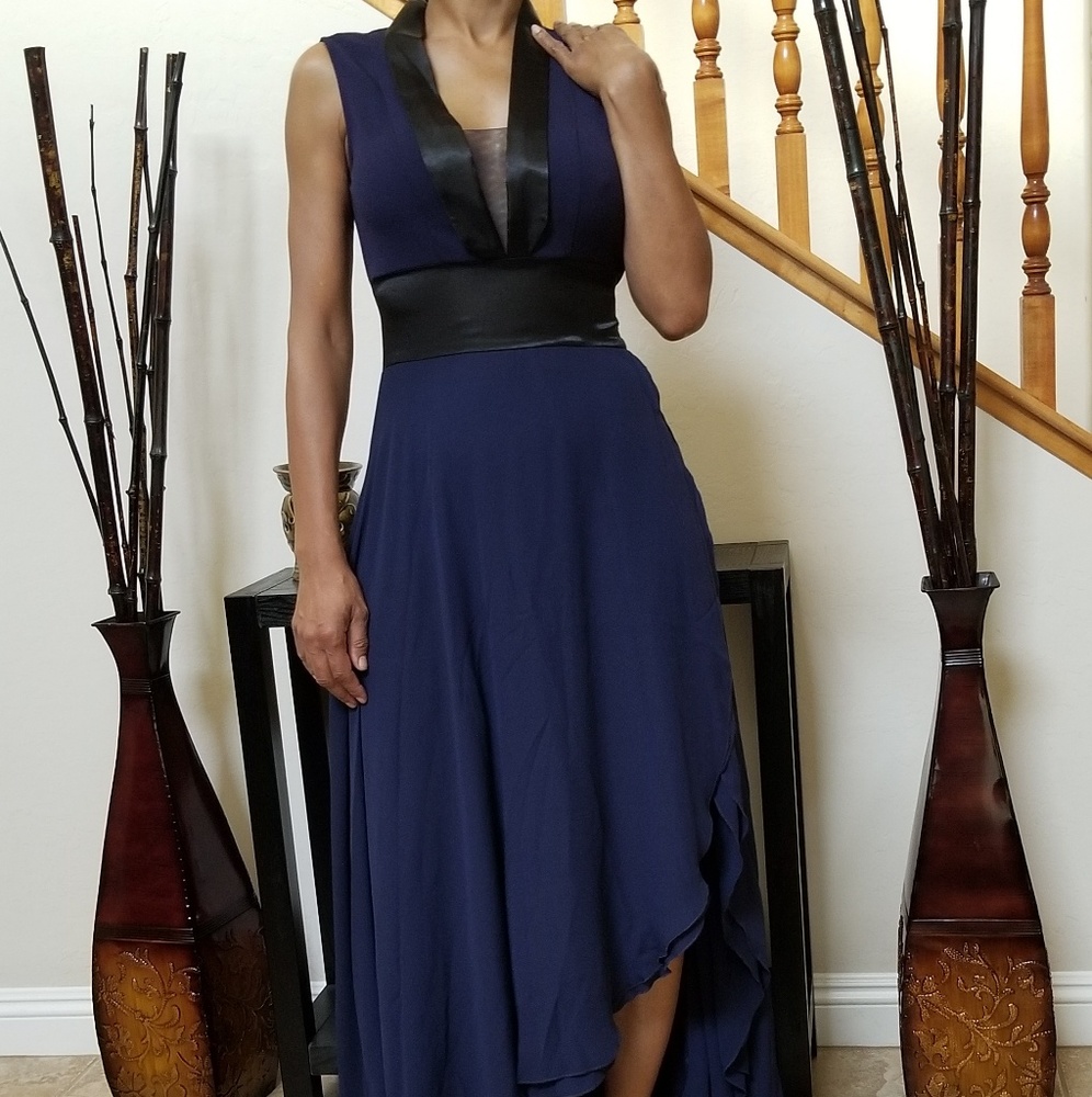 VENUS Chiffon Tuxedo dress